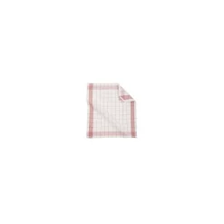 Tiseco professionele theedoek 55 x 75 cm katoen rood 2 stuks