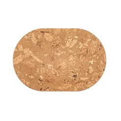 Tiseco Querco Rock placemat ovaal 45 x 30 cm kurk