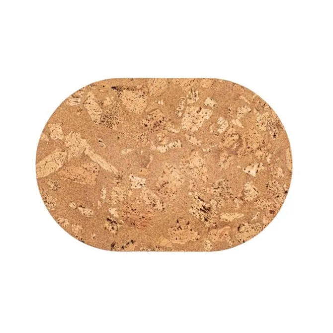 Tiseco Querco Rock placemat ovaal 45 x 30 cm kurk