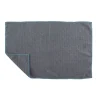 Tiseco Rice keukendoek 40 x 60 cm microvezel stone blue 2 stuks