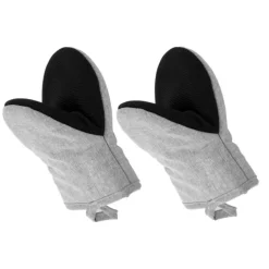 Tiseco Stella Gripper 14 x 18 cm katoen grey 2 stuks