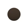 Tiseco Trudo onderzetter ø 10 cm vegan leer dark brown 4 stuks