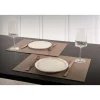 Tiseco Trudo placemat 33 x 45 cm vegan leer taupe