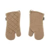Tiseco Velmar ovenwant 33 x 17 cm katoen taupe 2 stuks