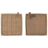 Tiseco Velmar pannenlap 20 x 20 cm katoen taupe 2 stuks