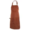 Tiseco Velmar schort 70 x 85 cm katoen cognac