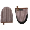 Tiseco Venton Gripper polyester dark taupe 2 stuks