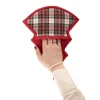 Tiseco Xmas pannenlap 23 x 30 cm katoen rood