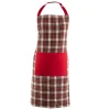 Tiseco Xmas schort 75 x 80 cm katoen rood