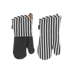 Tiseco Yinte ovenwant 17 x 33 cm black 2 stuks
