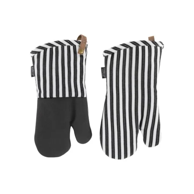 Tiseco Yinte ovenwant 17 x 33 cm black 2 stuks