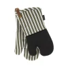 Tiseco Yinte ovenwant 17 x 33 cm greenolive 2 stuks