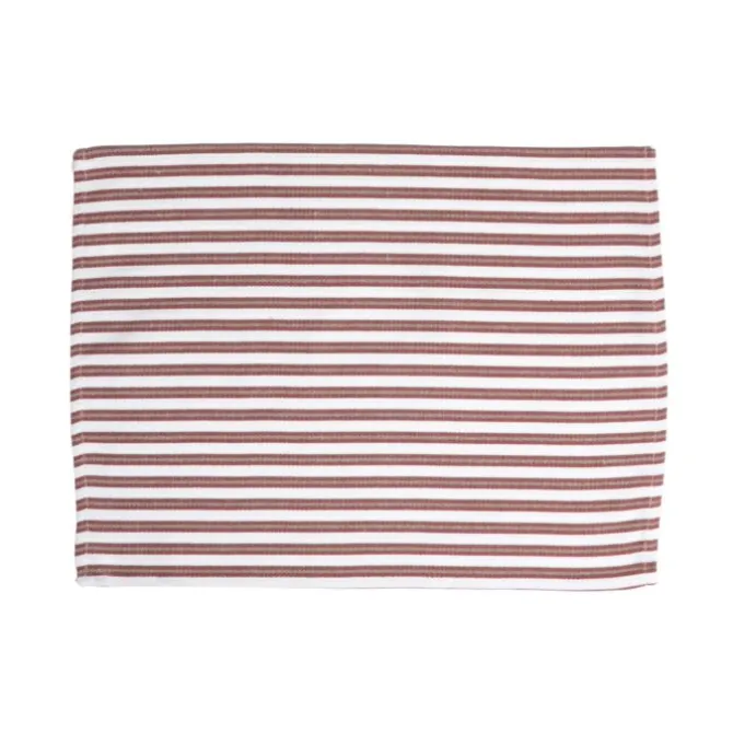 Tiseco Yinte placemat 33 x 45 cm burntbrick
