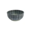 Tokyo design Shin Tokusa kom ø 10,7 cm keramiek crème blauw gestreept