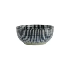Tokyo design Shin Tokusa kom ø 10,7 cm keramiek crème blauw gestreept