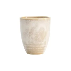 Tokyo design Titanium Matte beker ø 7,5 cm 200 ml keramiek bruin wit
