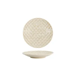Tokyo design Titanium Matte Mermaid bord ø 25 cm keramiek bruin wit