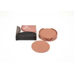 Tools2Cook glasonderzetters silicone Raspberry Pink 7-delig
