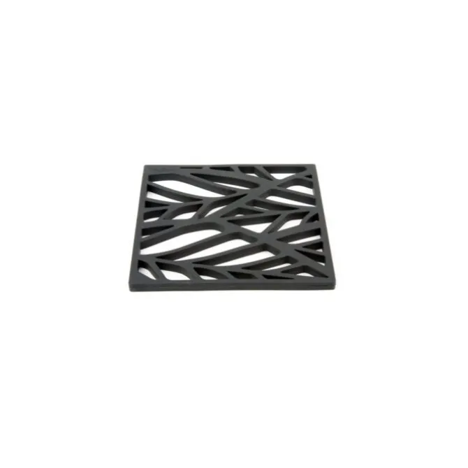 Tools2Cook onderzetter vierkant silicone Black Pepper