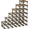 Traditional Wine Rack Co. Pyramide wijnrek 61,2 cm grenen donker