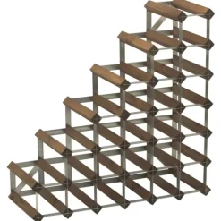 Traditional Wine Rack Co. Pyramide wijnrek 61,2 cm grenen donker