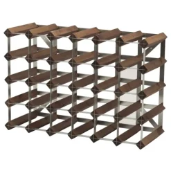 Traditional Wine Rack Co. wijnrek 61 x 42 cm eik donker