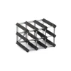 Traditional Wine Rack Co. wijnrek voor 9 flessen 32,4 x 22,8 cm verbrande eik bruin