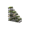Traditional Wine Rack Co. wijnrek voor onder de trap 61,2 x 22,8 cm verbrande eik bruin