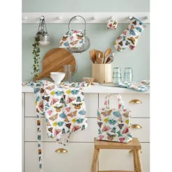Ulster Weavers Butterfly House ovenwant katoen wit