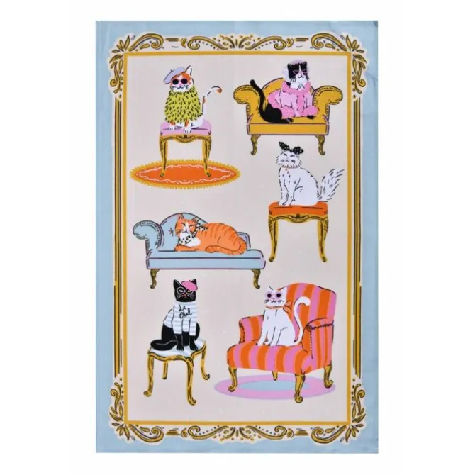 Ulster Weavers Cool Cats theedoek katoen