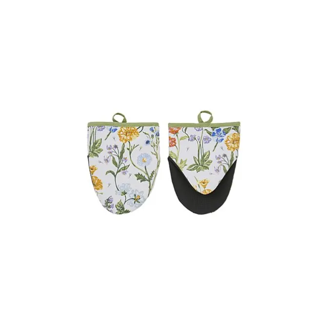 Ulster Weavers Cottage Garden kleine ovenwant katoen groen 2 stuks