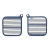 Ulster Weavers Denim Stripe pannenlap katoen blauw