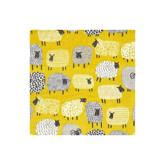 Ulster Weavers Dotty Sheep ovenwant katoen geel