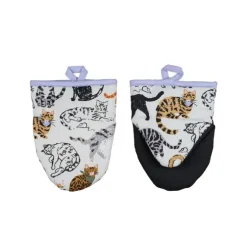 Ulster Weavers Feline Friends kleine keukenwant katoen 2 stuks