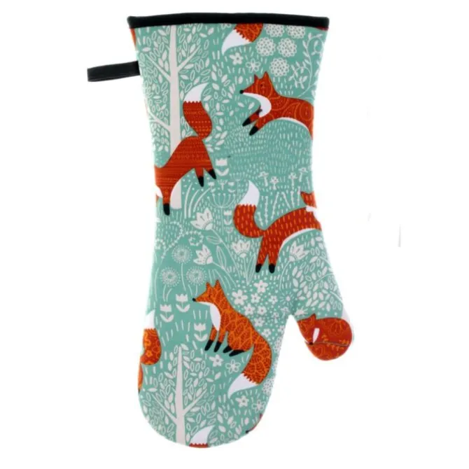 Ulster Weavers Foraging Fox ovenwant katoen blauw