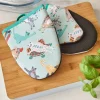 Ulster Weavers Kitty Cats kleine ovenwant katoen blauw 2 stuks