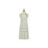 Ulster Weavers Sage Stripe schort katoen groen