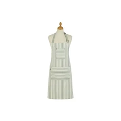 Ulster Weavers Sage Stripe schort katoen groen