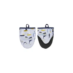 Ulster Weavers Seashore kleine ovenwant katoen blauw 2 stuks