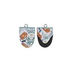 Ulster Weavers Shellfish kleine ovenwant katoen blauw 2 stuks