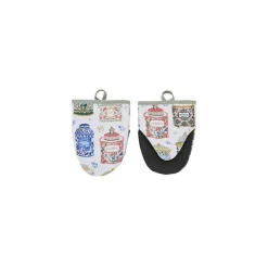 Ulster Weavers Tea Tins kleine ovenwant katoen groen 2 stuks