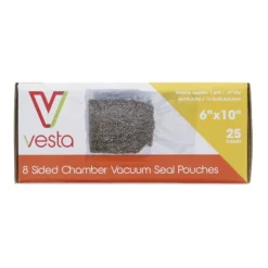 Vesta vacuümzakken 8-zijdig 15,2 x 25,4 x 5,5 cm 25 stuks