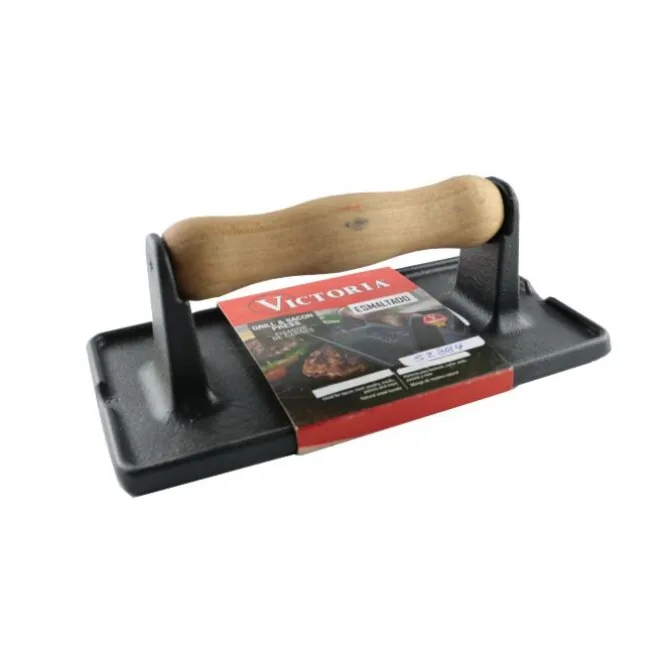 Victoria Bacon and Meat press 21 x 11 cm gietijzer
