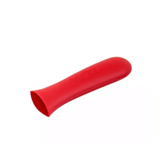 Victoria Large steelgreep silicone rood