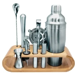 Vin Bouquet cocktailset met houten standaard 10-delig