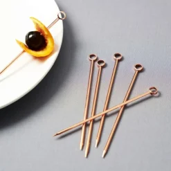 Viski cocktailprikkers Copper 6 stuks
