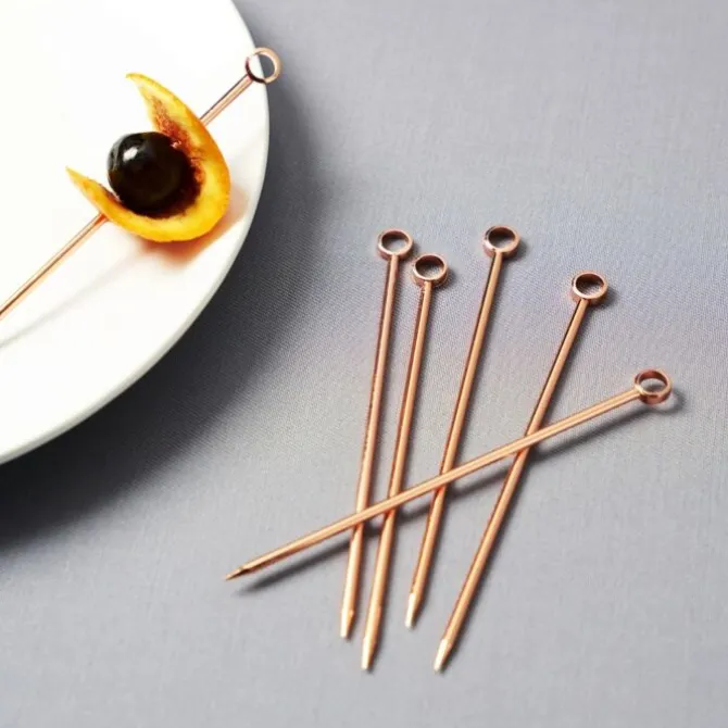 Viski cocktailprikkers Copper 6 stuks