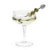 Viski cocktailprikkers Gunmetal Art Deco 4stuks