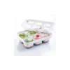 Westmark Cube ijsblokjesvorm met deksel voor 6 ijsblokjes silicone wit