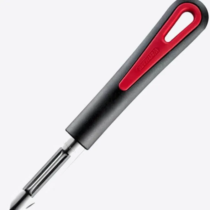 Westmark dunschiller met vast schilmes 18,5 cm kunststof-rvs rood